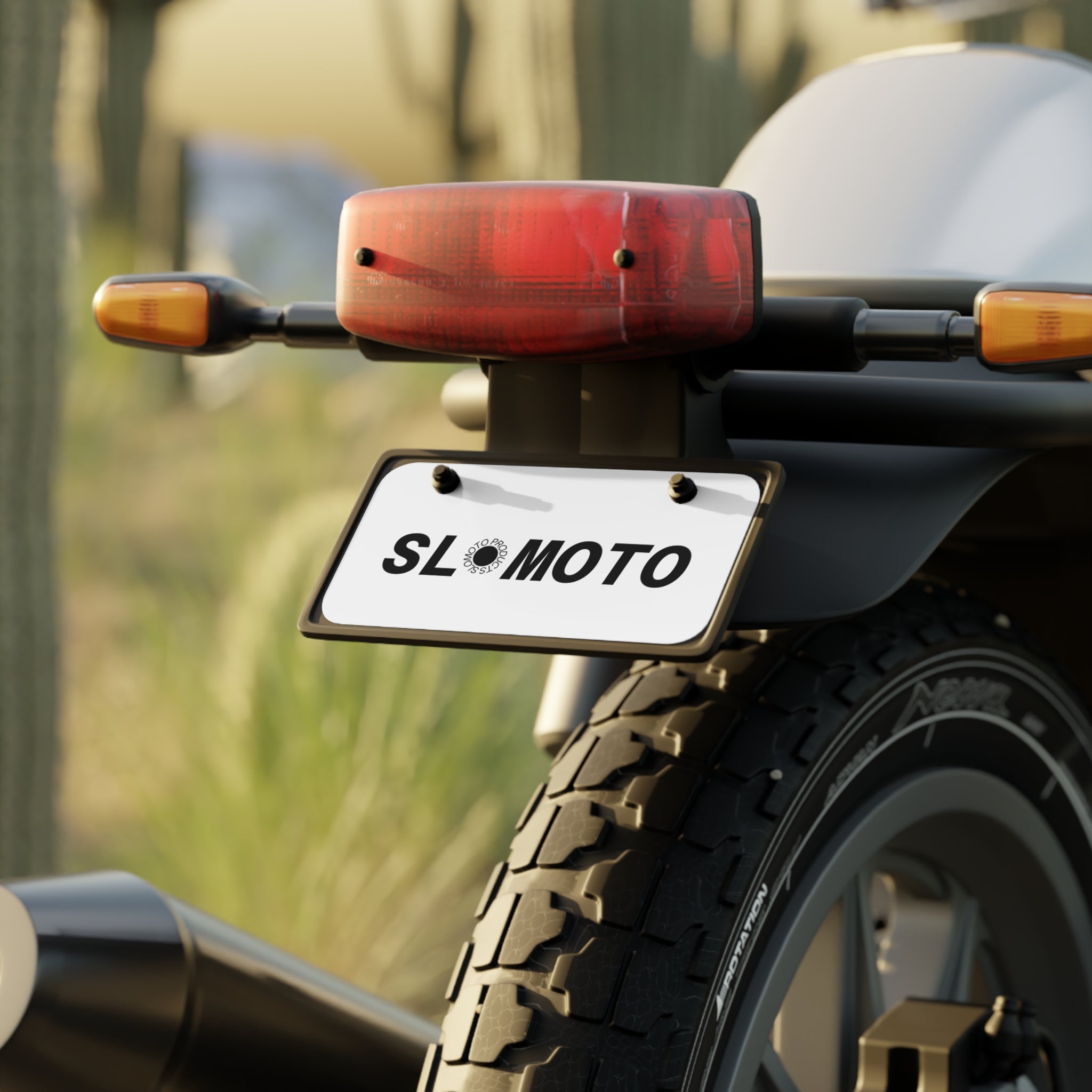 SLOMOTO Mini License Plate
