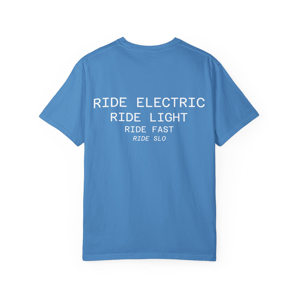 Ride Electric Ride Light T-Shirt | SLOMOTO Products Circle Logo