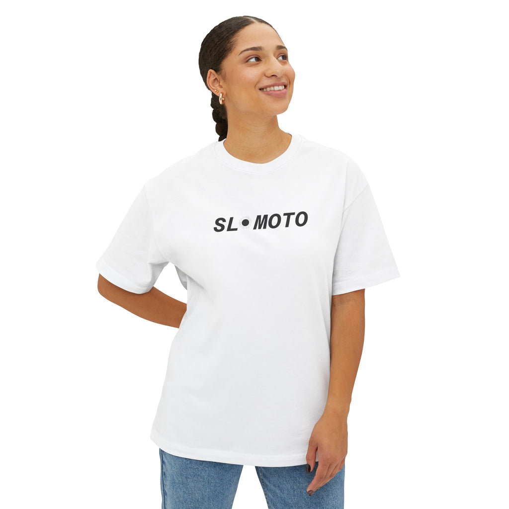 SLOMOTO SAVING THE COMMUNITY TEE | White